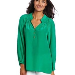 Lilly Pulitzer Emerald Green Elsa Top medium